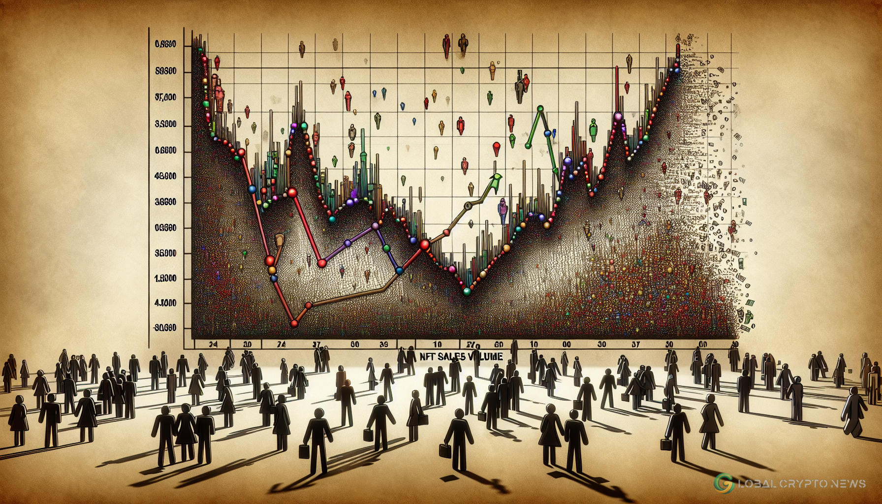 NFT Market Sees Decline in Sales, Surge in Buyers and Sellers