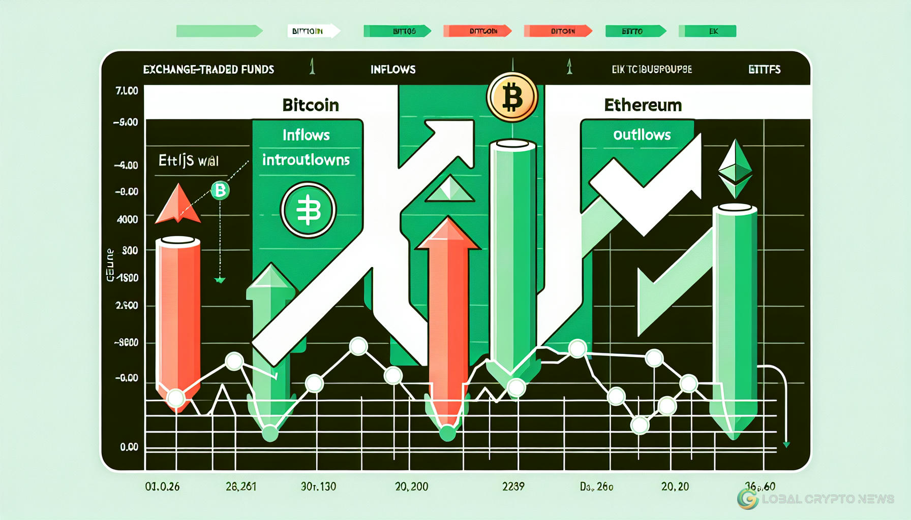 Bitcoin ETFs See Second Day of Outflows as Ethereum ETFs Rebound