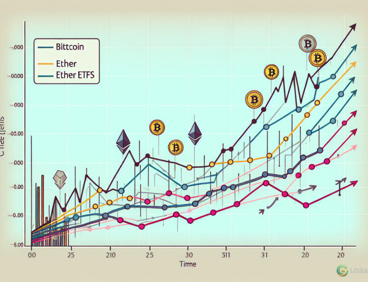 Bitcoin and Ether ETFs Exhibit Contrasting Investor Behavior