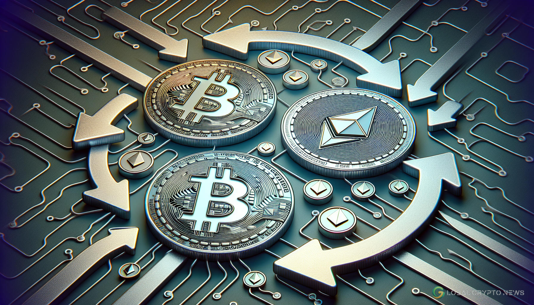 Bitcoin and Ethereum ETFs See Mixed Flows Amid Trading Surge