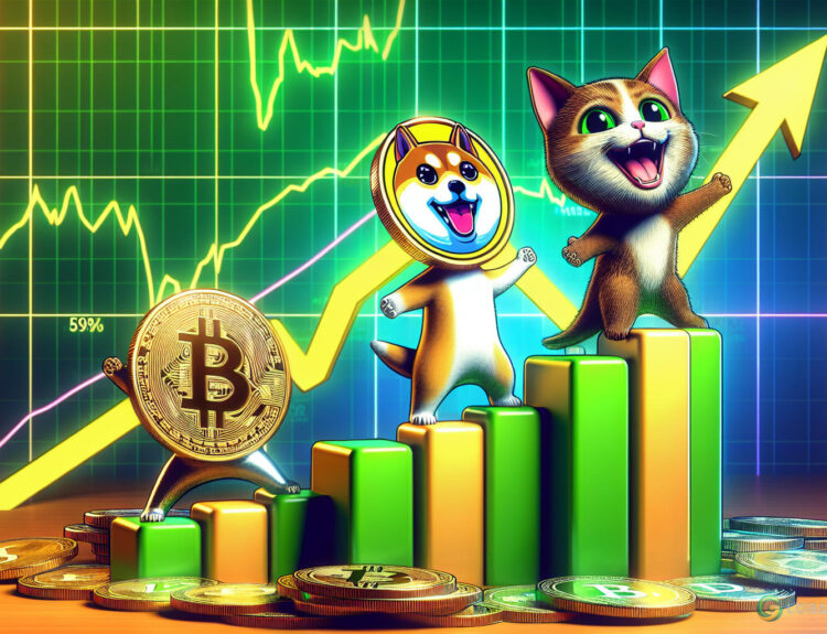 Popcat and Dogs Lead Gains as Bitcoin Surges Above $56,500