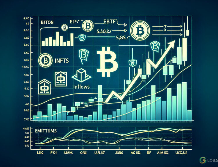 Bitcoin Nears Two-Month High on ETF Inflows and Short Liquidations