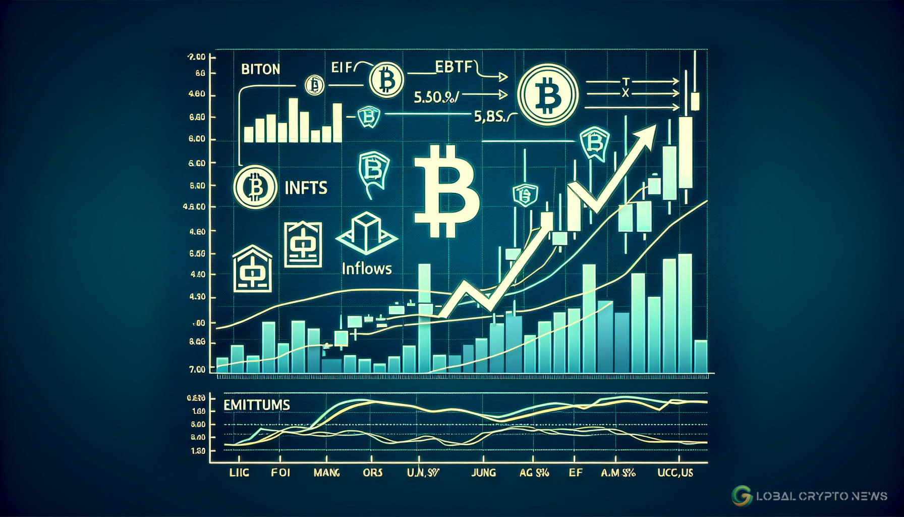 Bitcoin Nears Two-Month High on ETF Inflows and Short Liquidations