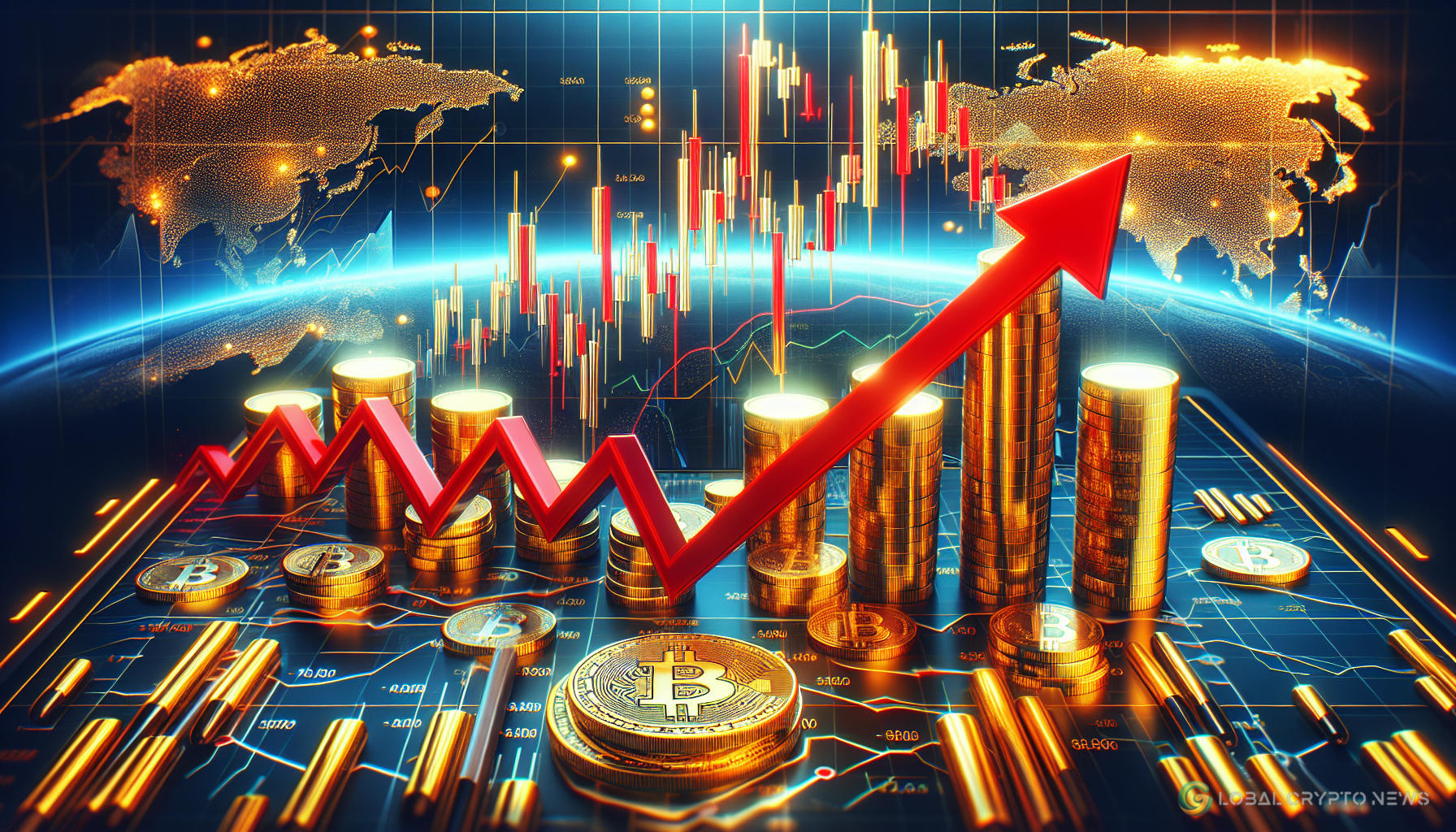 Bitcoin Drops as Gold Rises Amid U.S.-China Trade Tensions